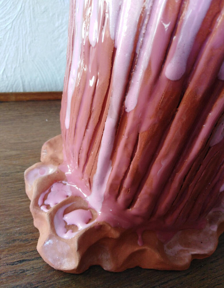céramique d'art-ceramic art-red clay-Maureen Lasne-Contemporary art-Organic piece