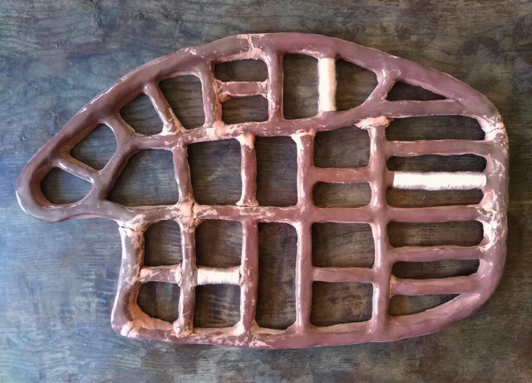 céramique d'art-ceramic art-red clay-Maureen Lasne-Contemporary art-Organic piece