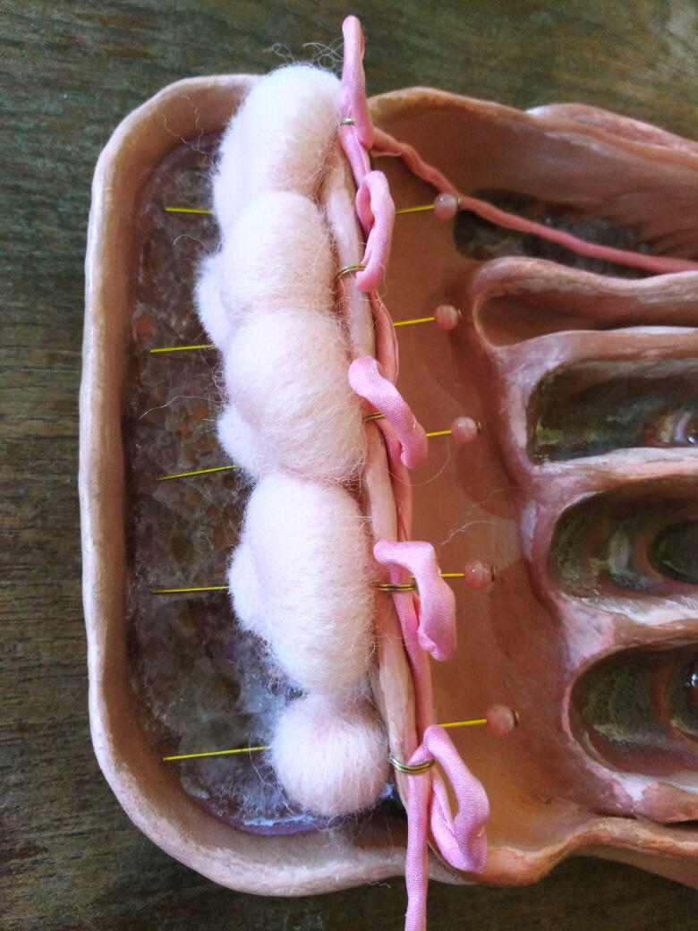 céramique d'art-ceramic art-red clay-Maureen Lasne-Contemporary art-Organic piece